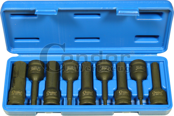 Douille longue 19 mm impact 6 pans 1//2/'/'