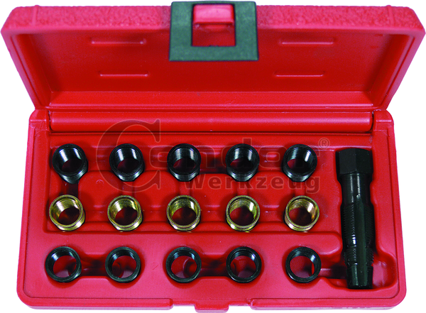 Kit de réparation pour filetage de bougies d'allumage | 16 pcs | M14x1.25 |  5365