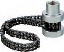Clé chaîne pour filtre à huile avec chaîne doublée, Ø 60 - 115 mm, Duplex, 1/2