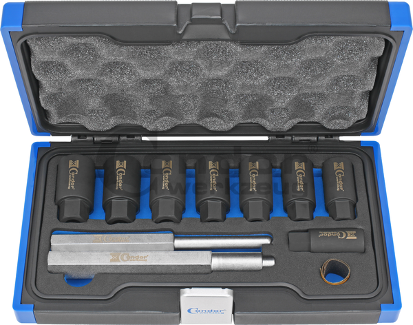 Kit d'urgence écrou antivol coffret de 10 pièces
