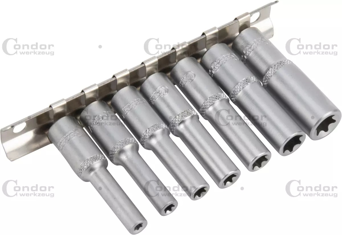 Set De 11 Douilles Torx Star – Rail E4 à E20, Lot Complet Pour Clés Et Visseuses