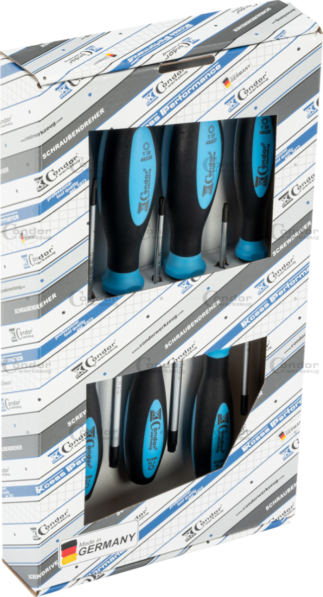 Jeu De 6 Tournevis Torx BRILLIANT TOOLS – T10 à T30, Poignée Ergonomique Bleu/noir, Lame Acier Chrome Vanadium | Lot Tournevis Qualité Bricolage Et Mécanique Tournevis Acier Chrome Vanadium Jeu De 6 Tournevis Torx BRILLIANT TOOLS – T10 à T30, Poignée Ergonomique Bleu/noir, Lame Acier Chrome Vanadium | Lot Tournevis Qualité Bricolage Et Mécanique Tournevis Acier Chrome Vanadium