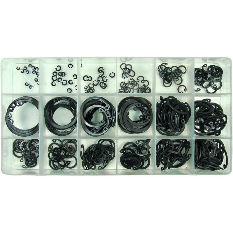 Assortiment De 300 Circlips Intérieurs (3 à 32mm) - BGS Technic - Neuf