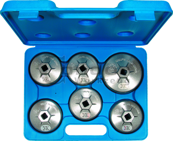 Set clés cloche filtre à huile 15 pieces - Wemmel Tools