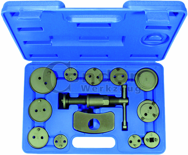 Coffret multi-outils Tectake Repousse Piston étrier de freins universel 22  Pcs - bleu