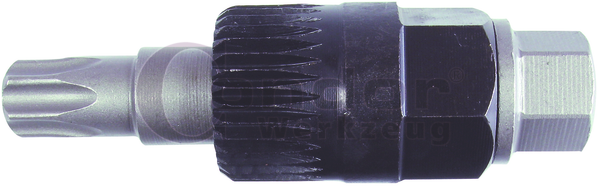 Douille spéciale poulie alternateur débrayable, 12 mm, 33 crans