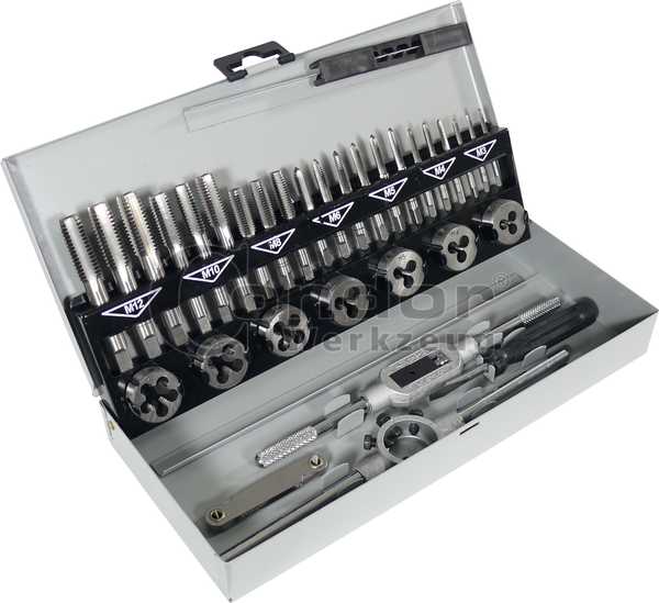 Kit De Tarauds Acier Inox BAER - Du M3 Au M12 - Avec Perceuse Et Pâte à Fileter - HSSE