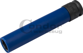 Douille à Écrou Profonde 17mm 19mm 21mm Avec Manchon Nylon | Protection Boulons Roue Voiture | Métal Trempé - 2